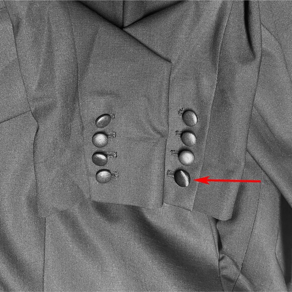 RESERVED Vince Women's Single-Breasted 1-Button Blazer Size 6 Black Wool - Picture 11 of 12